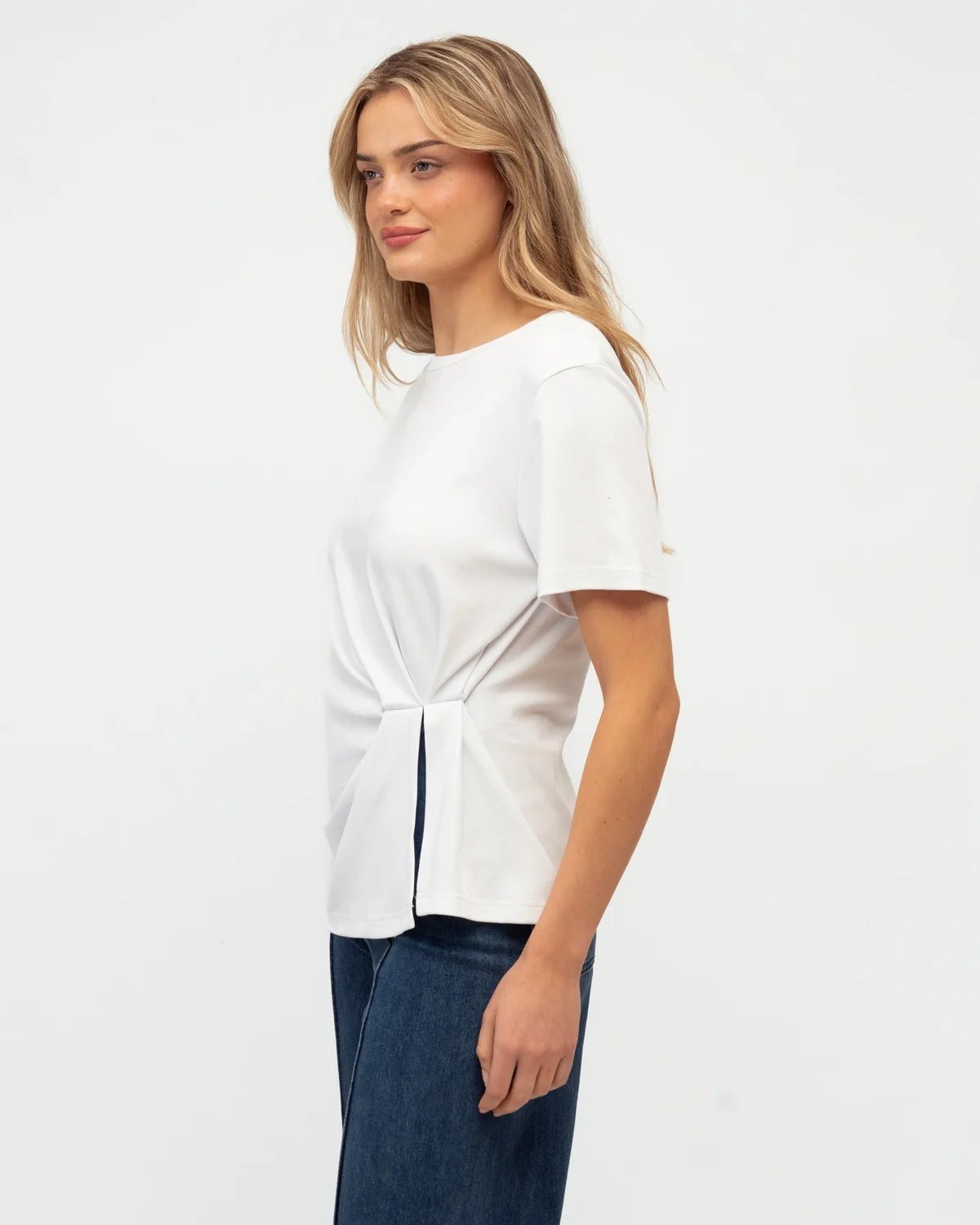 Buy Ebby and I - Blue Mood Tee - White by Ebby and I - at Hamish + Grace