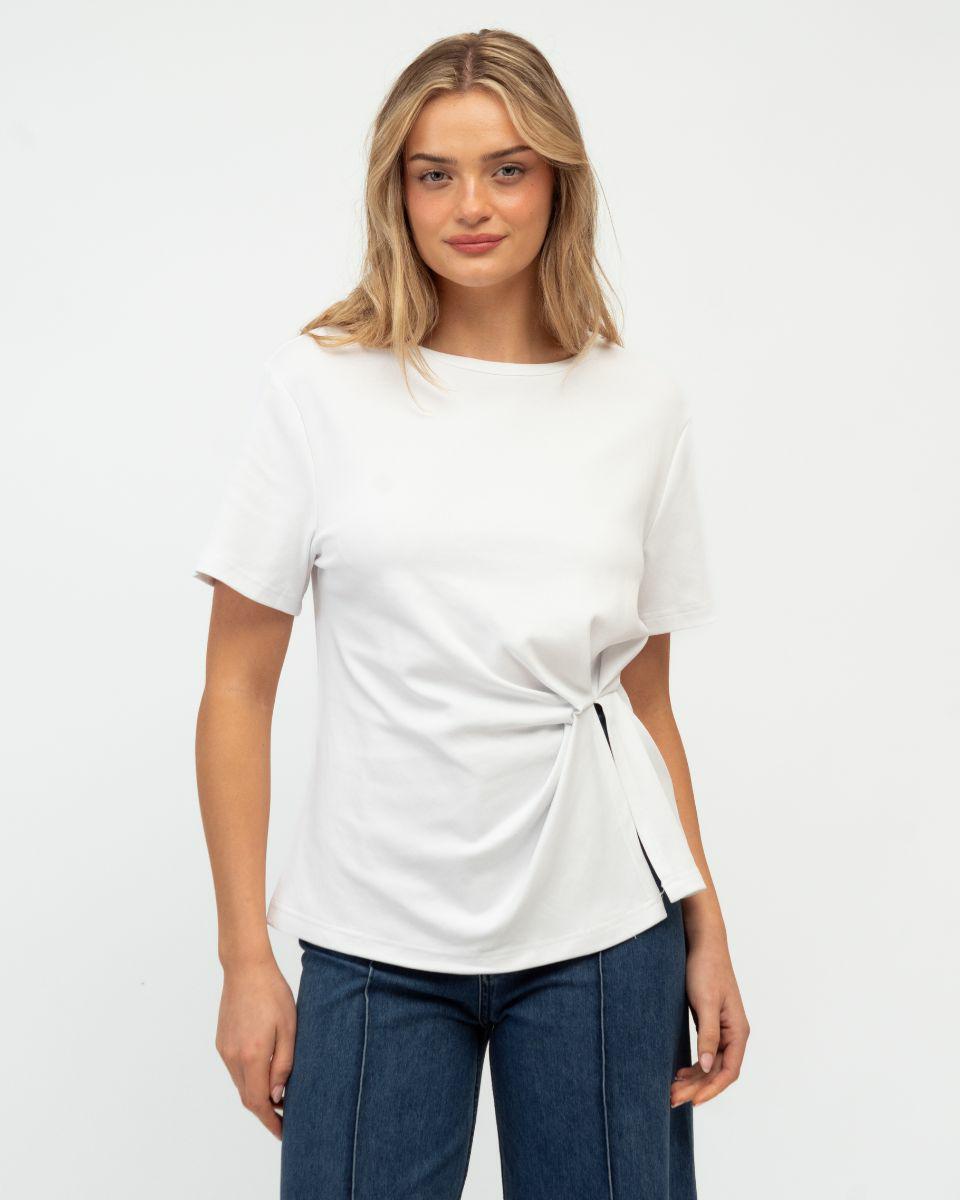 Buy Ebby and I - Blue Mood Tee - White by Ebby and I - at Hamish + Grace