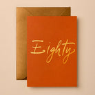 Buy Eighty Birthday Card | Signature Foil Greeting Card by Gabrielle & Celine Greeting Cards Australia - at Hamish + Grace