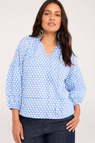 Buy Ella & Sunday - Carey Top Azure Spot by ella & sunday - at Hamish + Grace