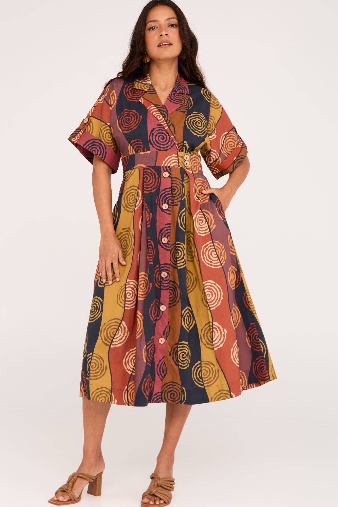 Buy Ella & Sunday - Dakota Dress Earth by ella & sunday - at Hamish + Grace
