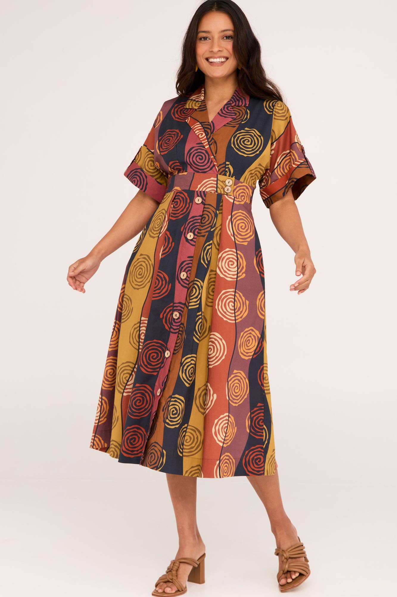 Buy Ella & Sunday - Dakota Dress Earth by ella & sunday - at Hamish + Grace