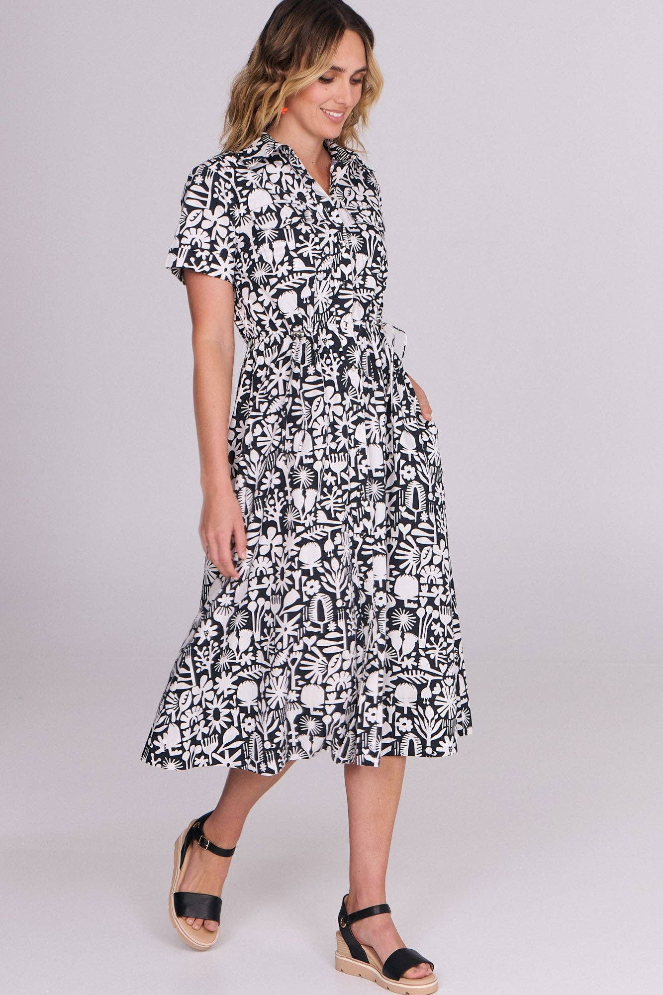 Buy Ella & Sunday - Murphy Dress Bush Bloom Mono by ella & sunday - at Hamish + Grace