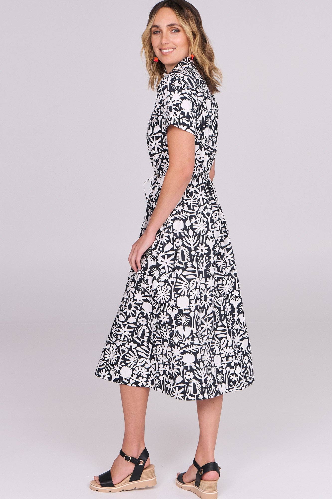 Buy Ella & Sunday - Murphy Dress Bush Bloom Mono by ella & sunday - at Hamish + Grace