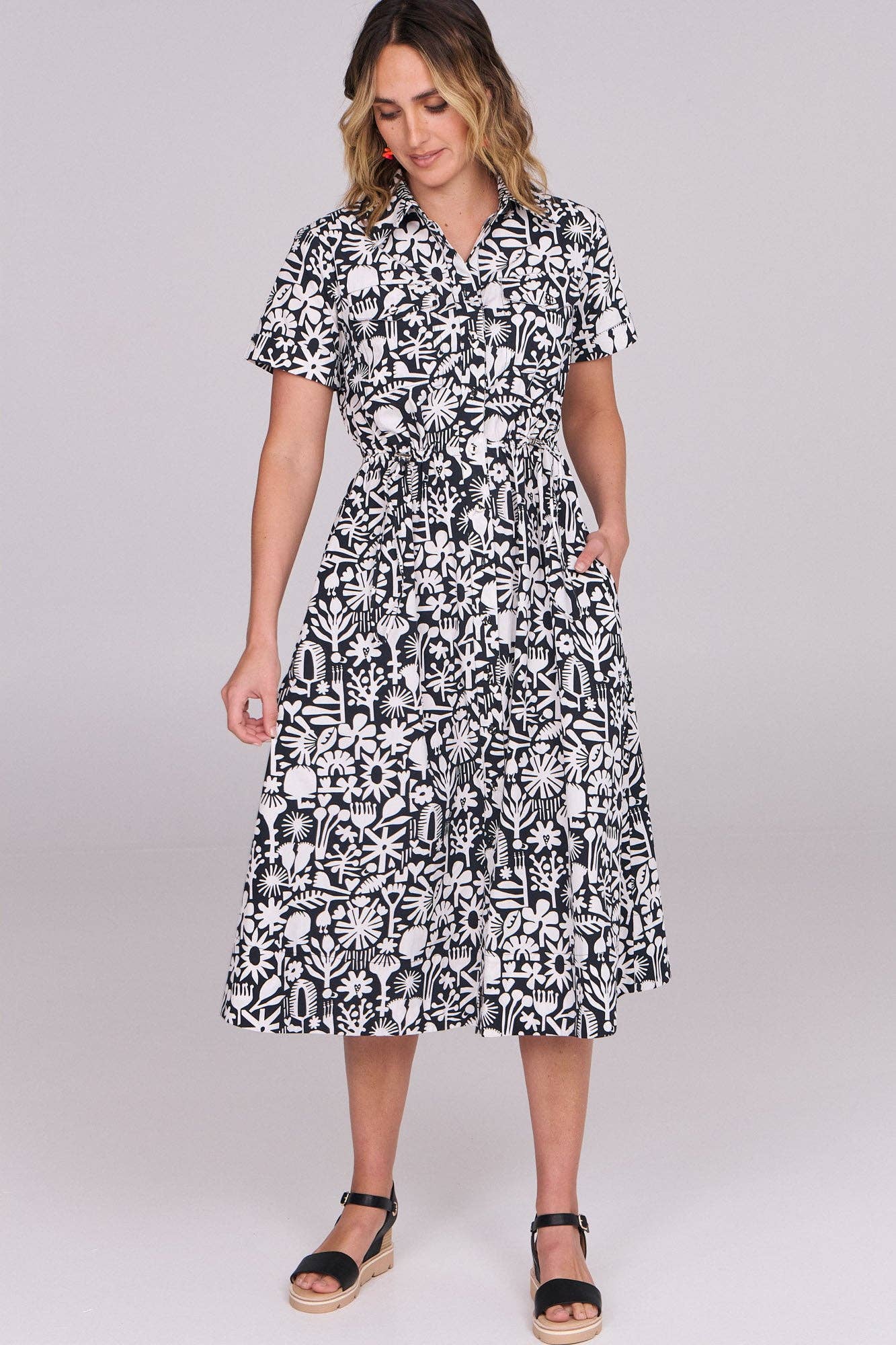 Buy Ella & Sunday - Murphy Dress Bush Bloom Mono by ella & sunday - at Hamish + Grace