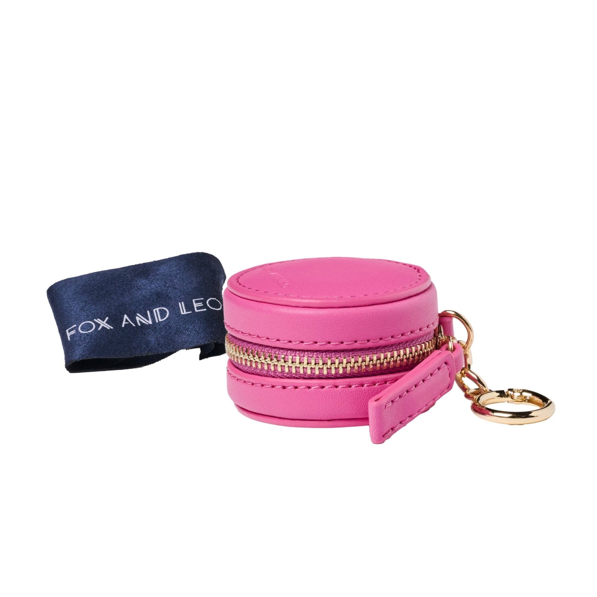 Buy Eye Catcher charm with microfibre cleaning cloth - Hot Pink by FOX AND LEO - at Hamish + Grace