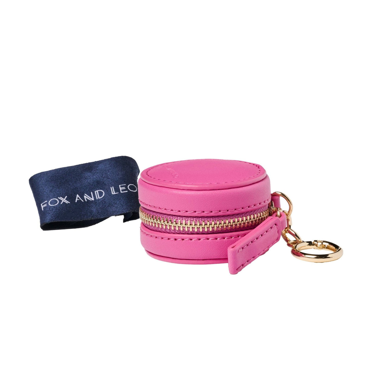 Buy Eye Catcher charm with microfibre cleaning cloth - Hot Pink by FOX AND LEO - at Hamish + Grace