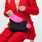 Buy Eye Catcher charm with microfibre cleaning cloth - Hot Pink by FOX AND LEO - at Hamish + Grace