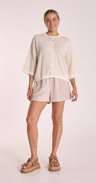 Buy Feather and Noise - Aster Top Ivory by Feather & Noise - at Hamish & Grace