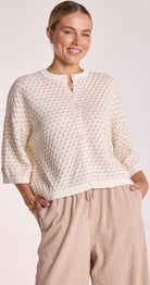 Buy Feather and Noise - Aster Top Ivory by Feather & Noise - at Hamish & Grace