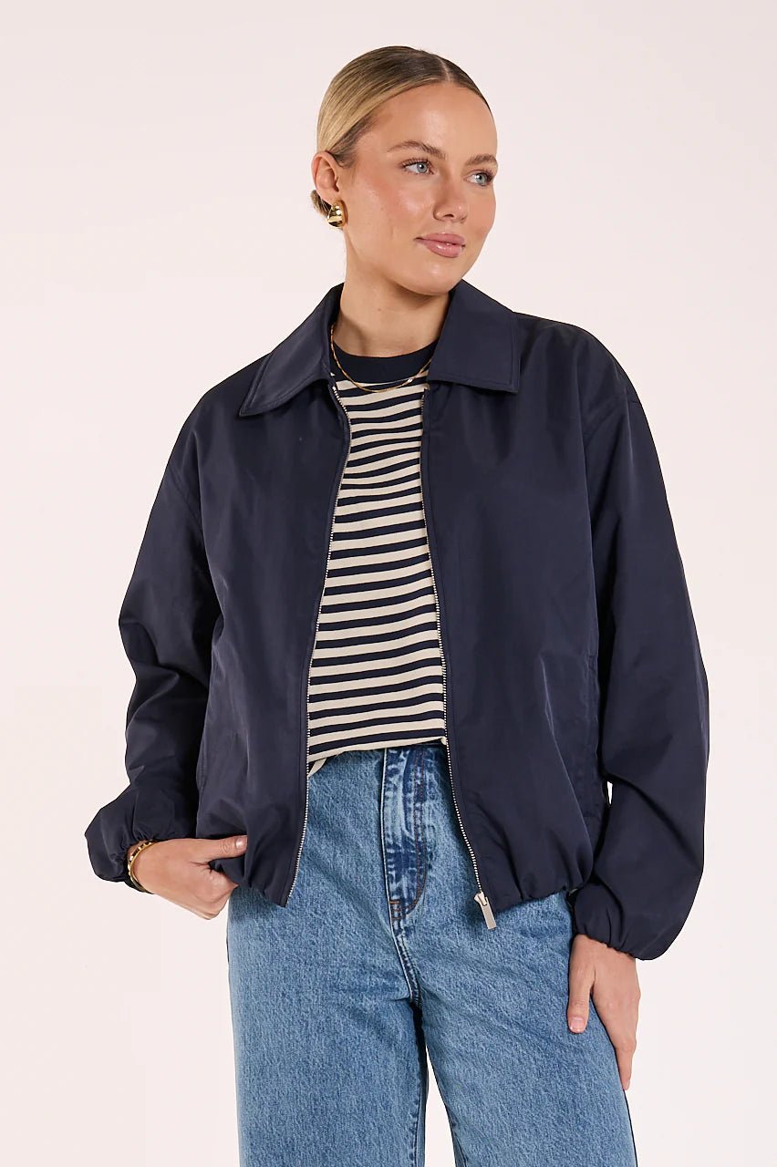 Buy Feather and Noise - Dalton Jacket - Navy by Feather and Noise - at Hamish + Grace