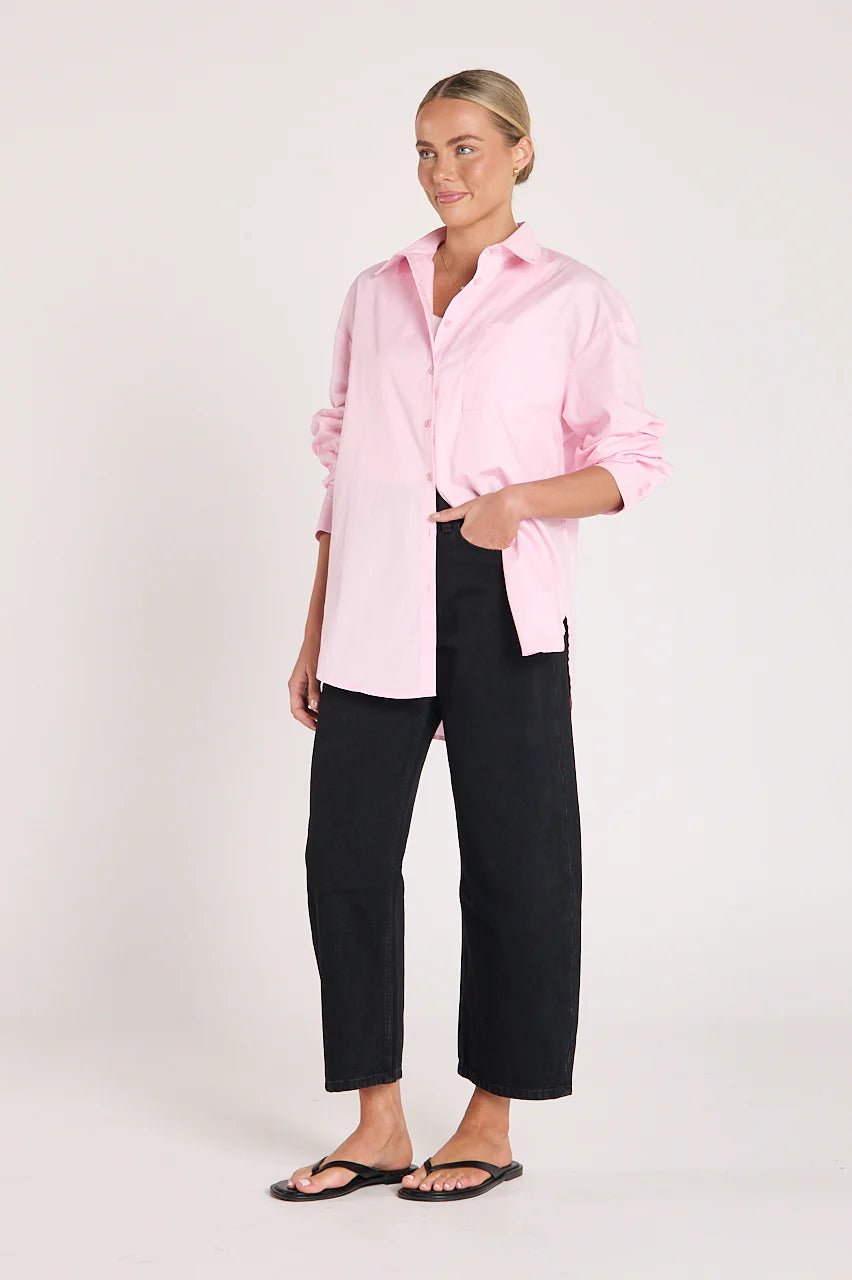 Buy Feather and Noise - Lola Cropped Barrel Jean - Black by Feather and Noise - at Hamish + Grace