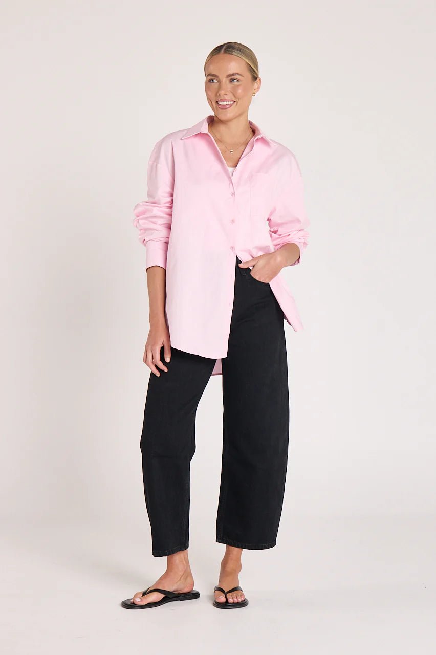 Buy Feather and Noise - Lola Cropped Barrel Jean - Black by Feather and Noise - at Hamish + Grace