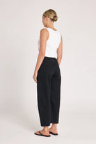 Buy Feather and Noise - Lola Cropped Barrel Jean - Black by Feather and Noise - at Hamish + Grace