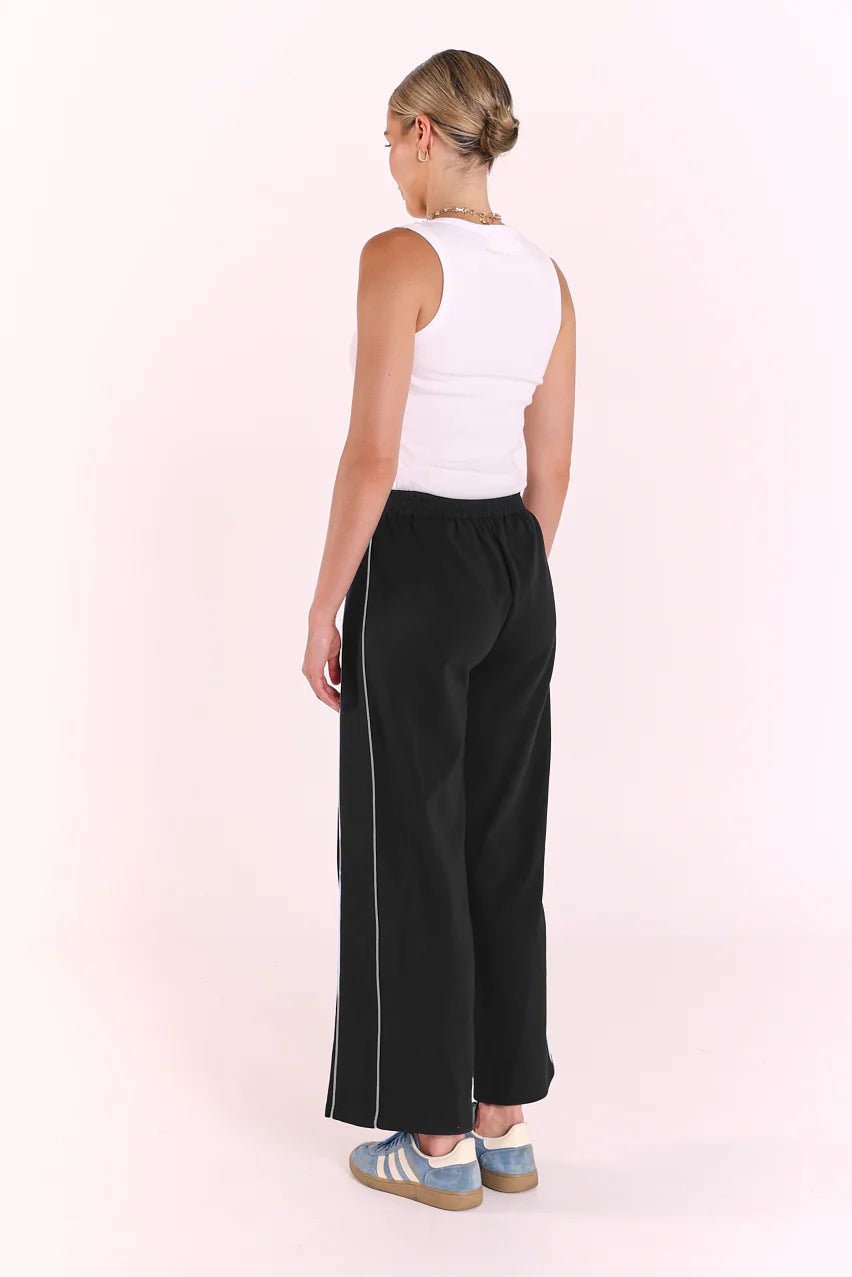 Buy Feather and Noise - Noah Cropped Pant - Black Piping by Feather and Noise - at Hamish + Grace