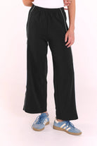 Buy Feather and Noise - Noah Cropped Pant - Black Piping by Feather and Noise - at Hamish + Grace
