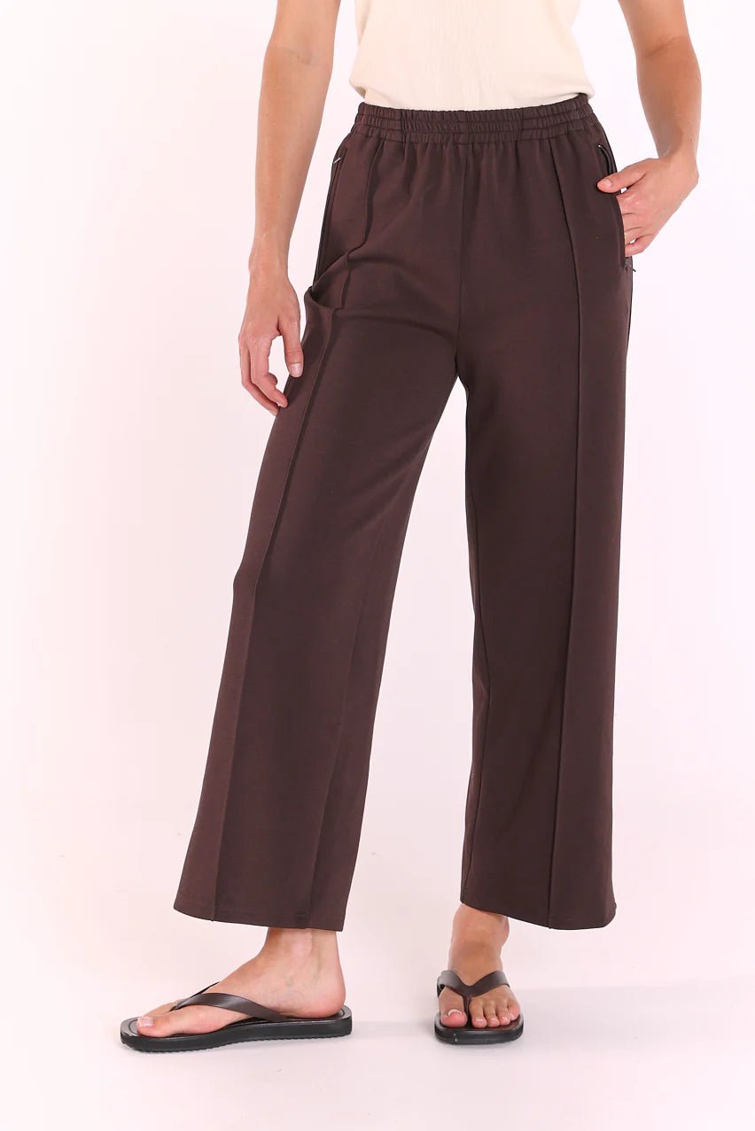 Buy Feather and Noise - Noah Cropped Pant - Dark Chocolate by Feather and Noise - at Hamish + Grace