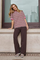 Buy Feather and Noise - Noah Pant - Dark Chocolate by Feather and Noise - at Hamish + Grace