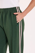 Buy Feather and Noise - Noah Pant - Forest Pink Stripe by Feather and Noise - at Hamish + Grace