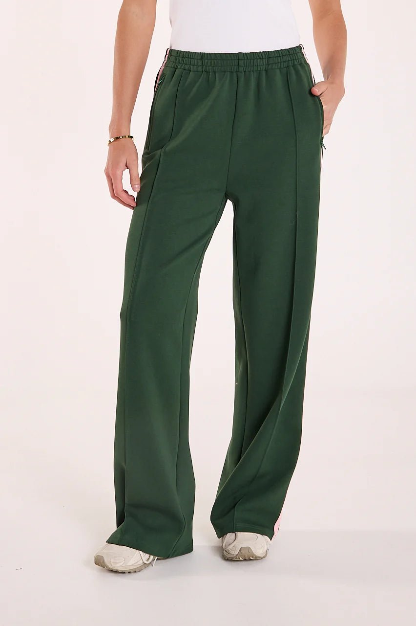 Buy Feather and Noise - Noah Pant - Forest Pink Stripe by Feather and Noise - at Hamish + Grace