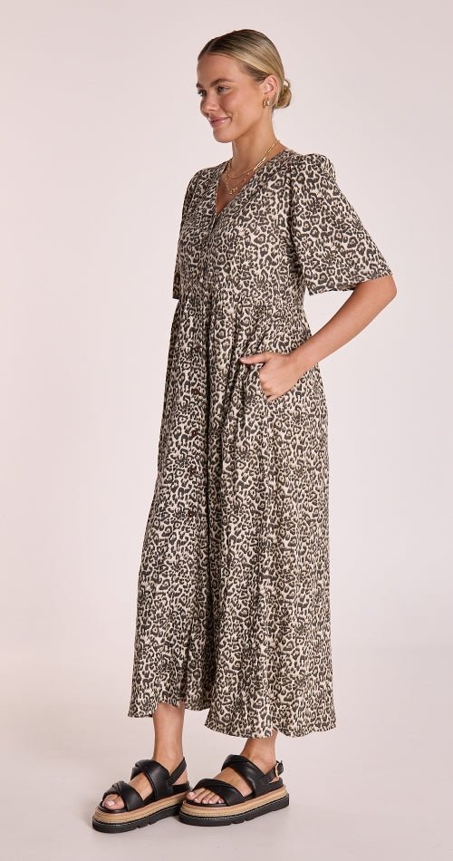 Buy Feather and Noise - Perri Midi Dress - Leopard by Feather & Noise - at Hamish & Grace