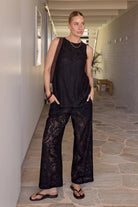 Buy Feather and Noise - Valerie Pant - Black Lace by Feather and Noise - at Hamish + Grace