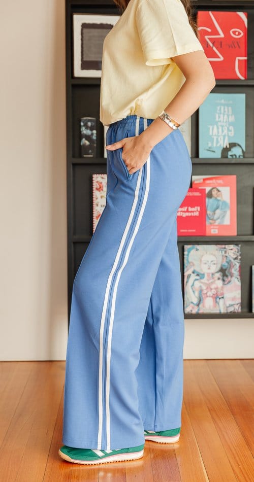 Feather & Noise Fashion Feather & Noise - Noah Wide Pant - Blue Stripe