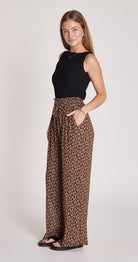 Buy Feather & Noise - Paige Leopard Print Pant by Feather & Noise - at Hamish & Grace