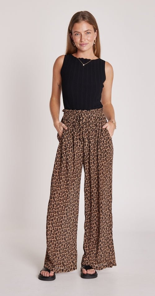 Buy Feather & Noise - Paige Leopard Print Pant by Feather & Noise - at Hamish & Grace