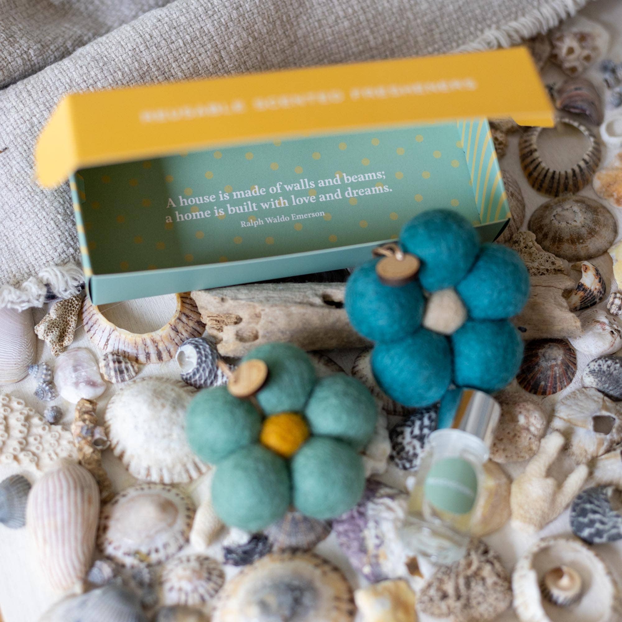 Buy Felt Flower Fresheners - Beachcomber by Home Dweller - at Hamish & Grace