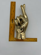 Buy Fingers Crossed Hand, 24cm, Bronze Handmade by Bronze Betty - at Hamish + Grace
