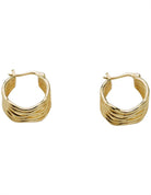 Buy Five Waves Hoop - 14ct Gold Earring by Hamish + Grace - at Hamish + Grace