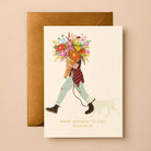 Buy Foil Birthday Greeting Card | Hand-Illustrated, Blank Inside by Gabrielle & Celine Greeting Cards Australia - at Hamish + Grace