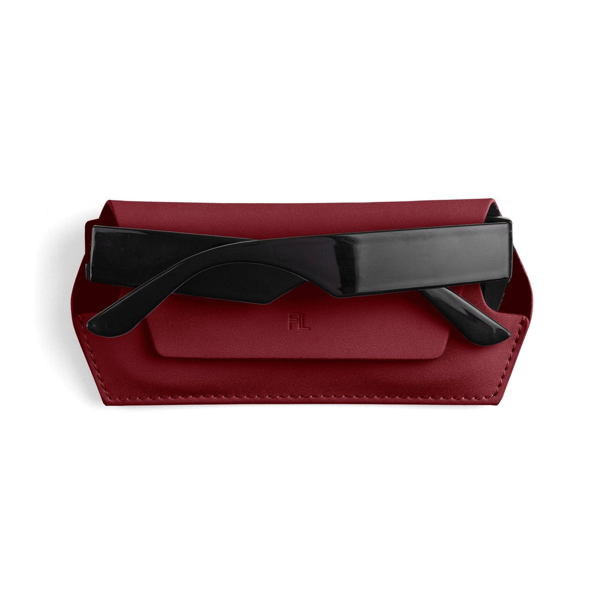 Buy Fox and Leo glasses case - Burgundy by FOX AND LEO - at Hamish + Grace