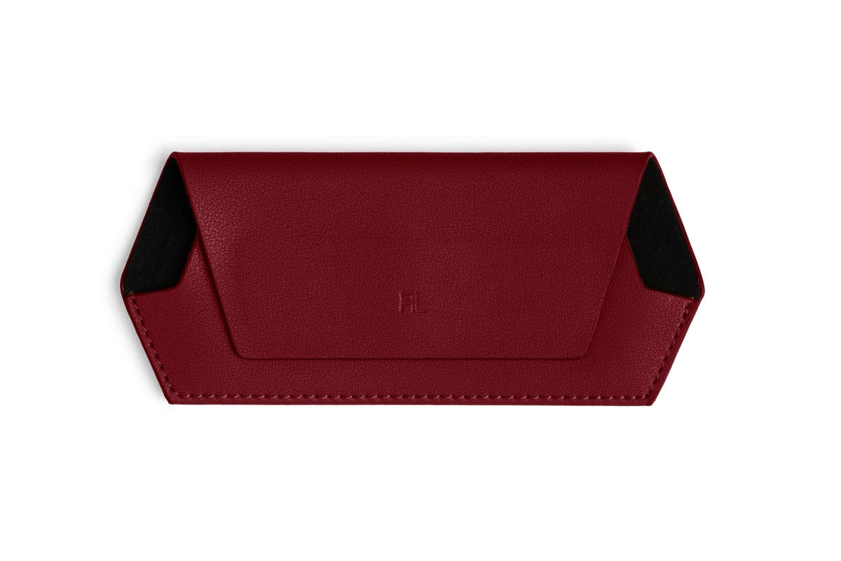 Buy Fox and Leo glasses case - Burgundy by FOX AND LEO - at Hamish + Grace