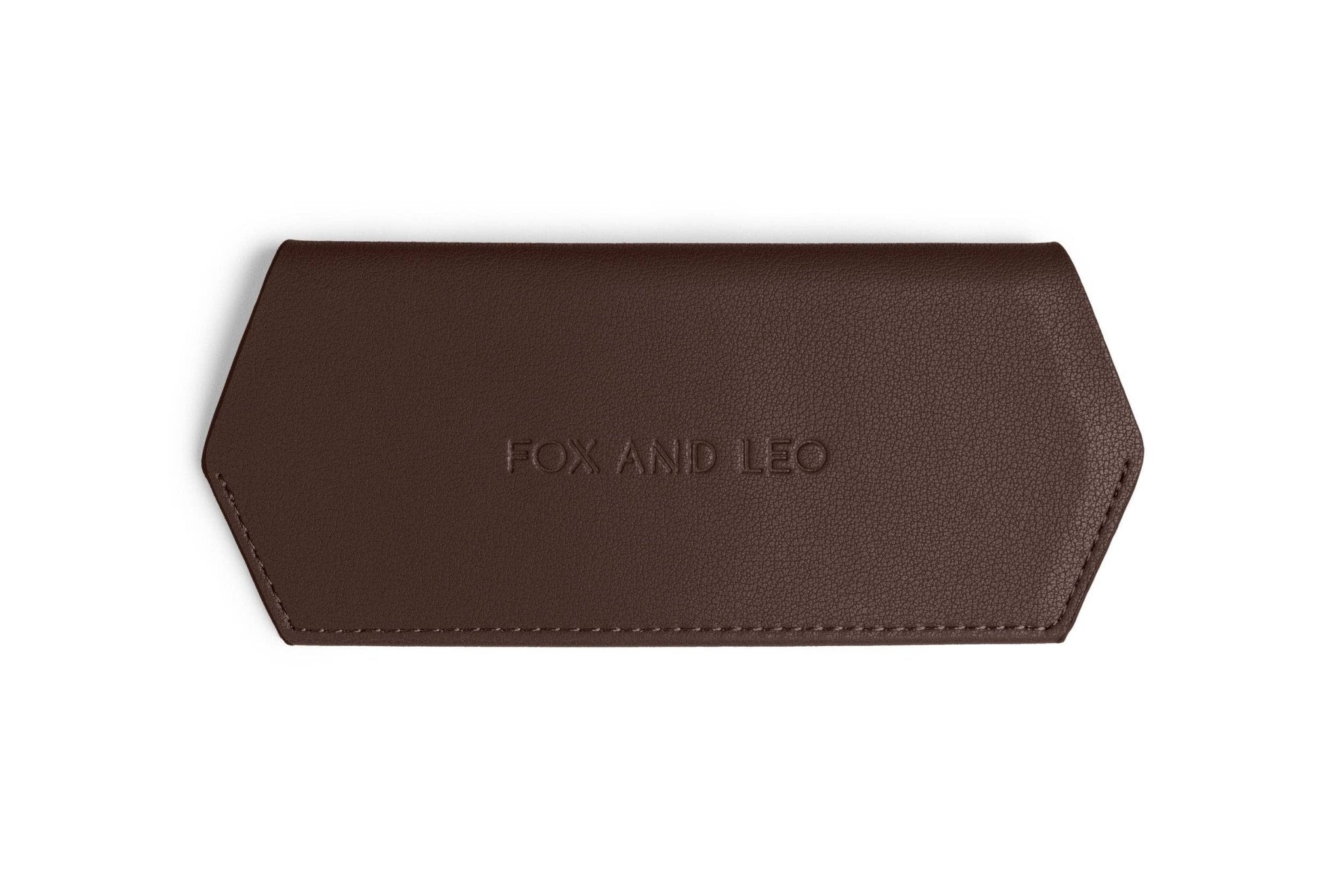 Buy Fox and Leo glasses case - Chocolate by FOX AND LEO - at Hamish + Grace
