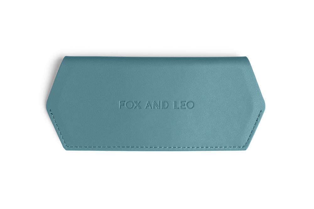 Buy Fox and Leo glasses case - Teal by FOX AND LEO - at Hamish + Grace