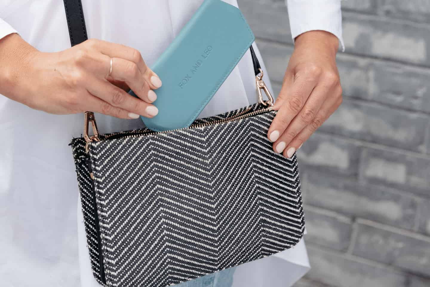 Buy Fox and Leo glasses case - Teal by FOX AND LEO - at Hamish + Grace