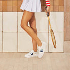 Buy Frankie 4 - Riley White/Navy Sneaker by Frankie 4 - at Hamish & Grace