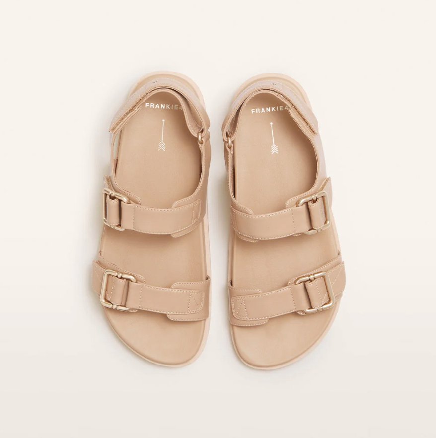 Buy Frankie 4 - Thompson Camel Flat Sandal by Frankie 4 - at Hamish & Grace