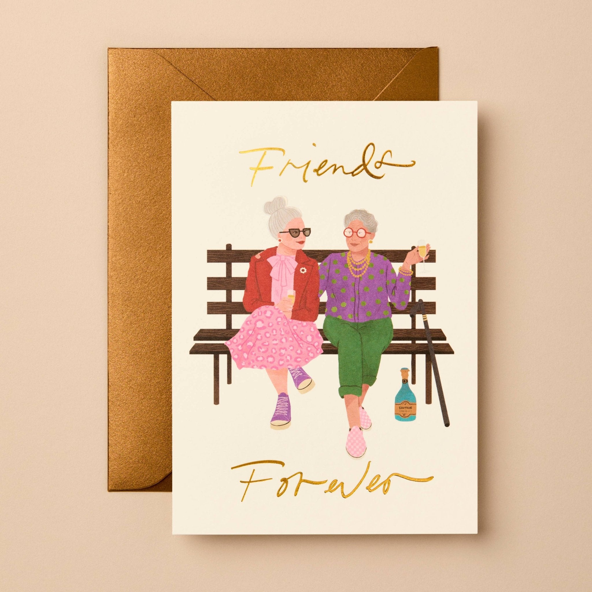 Buy Friendship Card | Minimal Eco-Friendly Greeting Card by Gabrielle & Celine Greeting Cards Australia - at Hamish + Grace