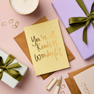 Buy Friendship Card | You're All Kinds Of Wonderful | Sustainable Foil Greeting Card by Gabrielle & Celine Greeting Cards Australia - at Hamish + Grace