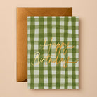 Buy Gingham Birthday Card | Happy Birthday | Signature Foil Greeting Card by Gabrielle & Celine Greeting Cards Australia - at Hamish + Grace