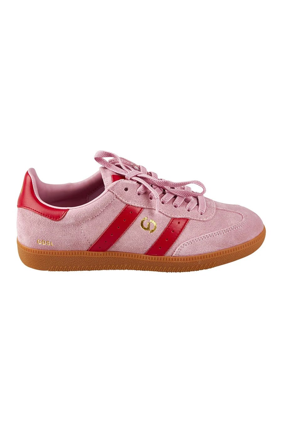 Buy Good Soles - 2001 Parallel Suede Sneaker - Pink/Red by Good Soles - at Hamish + Grace