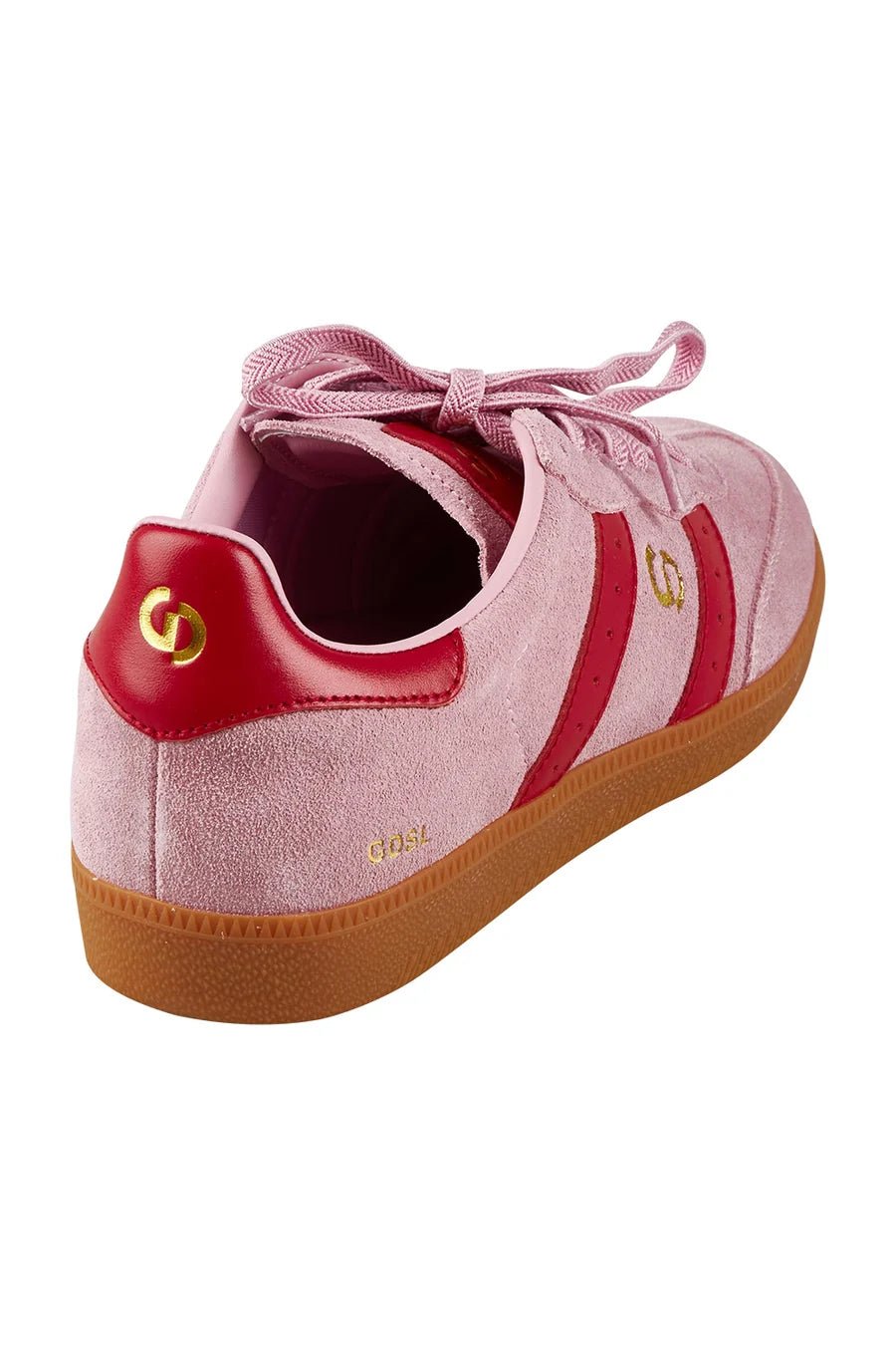 Buy Good Soles - 2001 Parallel Suede Sneaker - Pink/Red by Good Soles - at Hamish + Grace