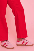 Buy Good Soles - 2001 Parallel Suede Sneaker - Pink/Red by Good Soles - at Hamish + Grace