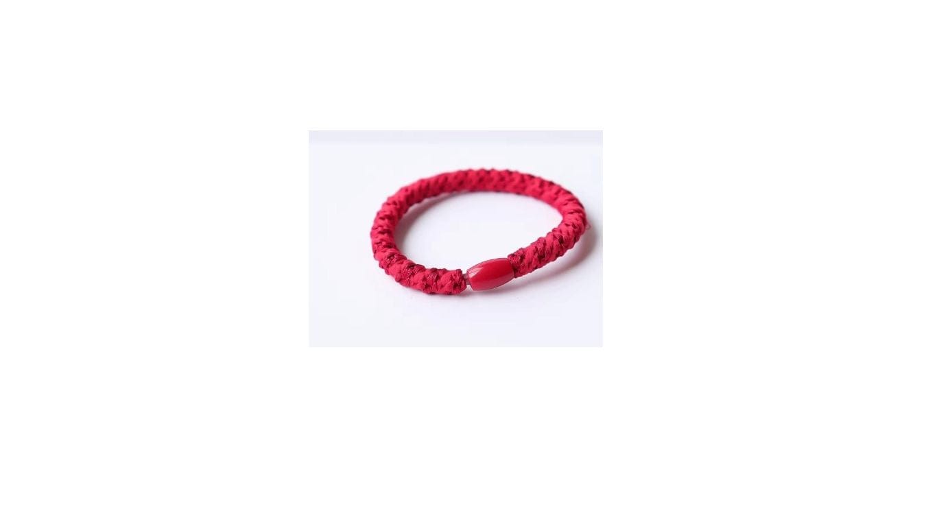 Buy H + G - Premium Braided Hair Tie - Cherry Red by Hamish + Grace - at Hamish + Grace