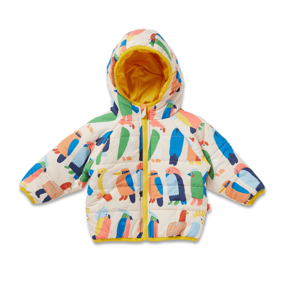 Buy Halcyon Nights - Flaming Galah Kids Puffer Jacket by Halcyon Nights - at Hamish & Grace