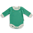 Buy Halcyon Nights - Forest Green Organic Long Sleeve Bodysuit by Halcyon Nights - at Hamish & Grace