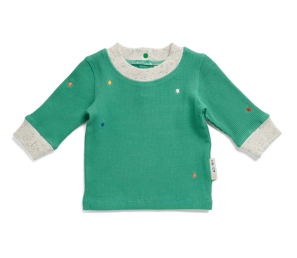 Buy Halcyon Nights - Forest Green Organic Long Sleeve T-Shirt by Halcyon Nights - at Hamish & Grace